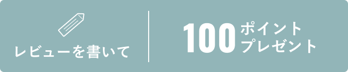 レビューを書いて100ポイントプレゼント