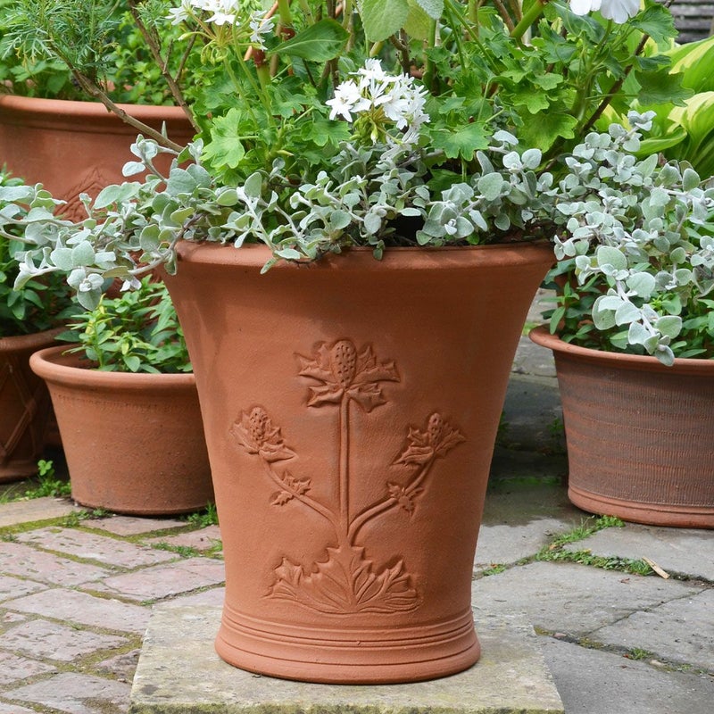 【テラコッタ鉢】ウィッチフォード 545 Sea Holly Urn 英国 イギリス ハンドメイド ガーデニング 資材 植木鉢 園芸資材